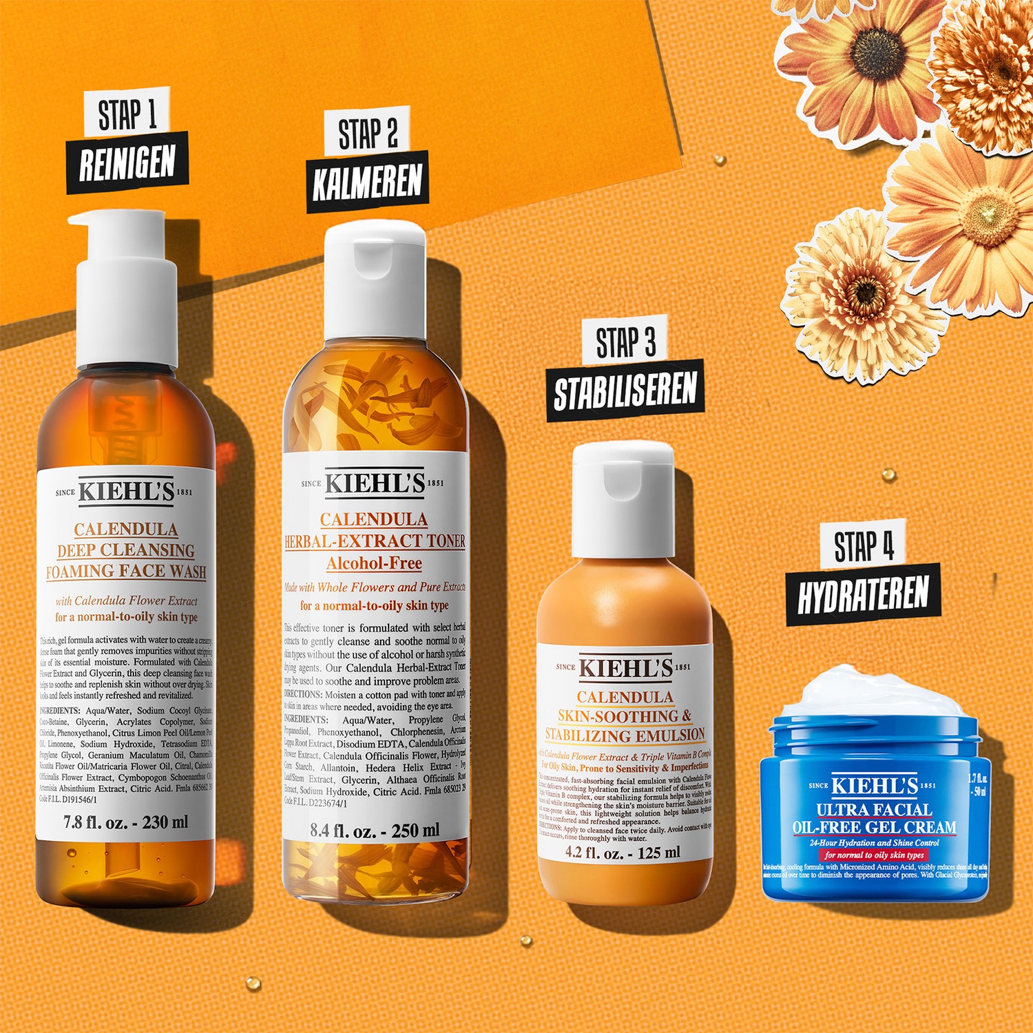 Kiehl's Calendula Foaming Gezichtsreinigingsschuim ✔️ online