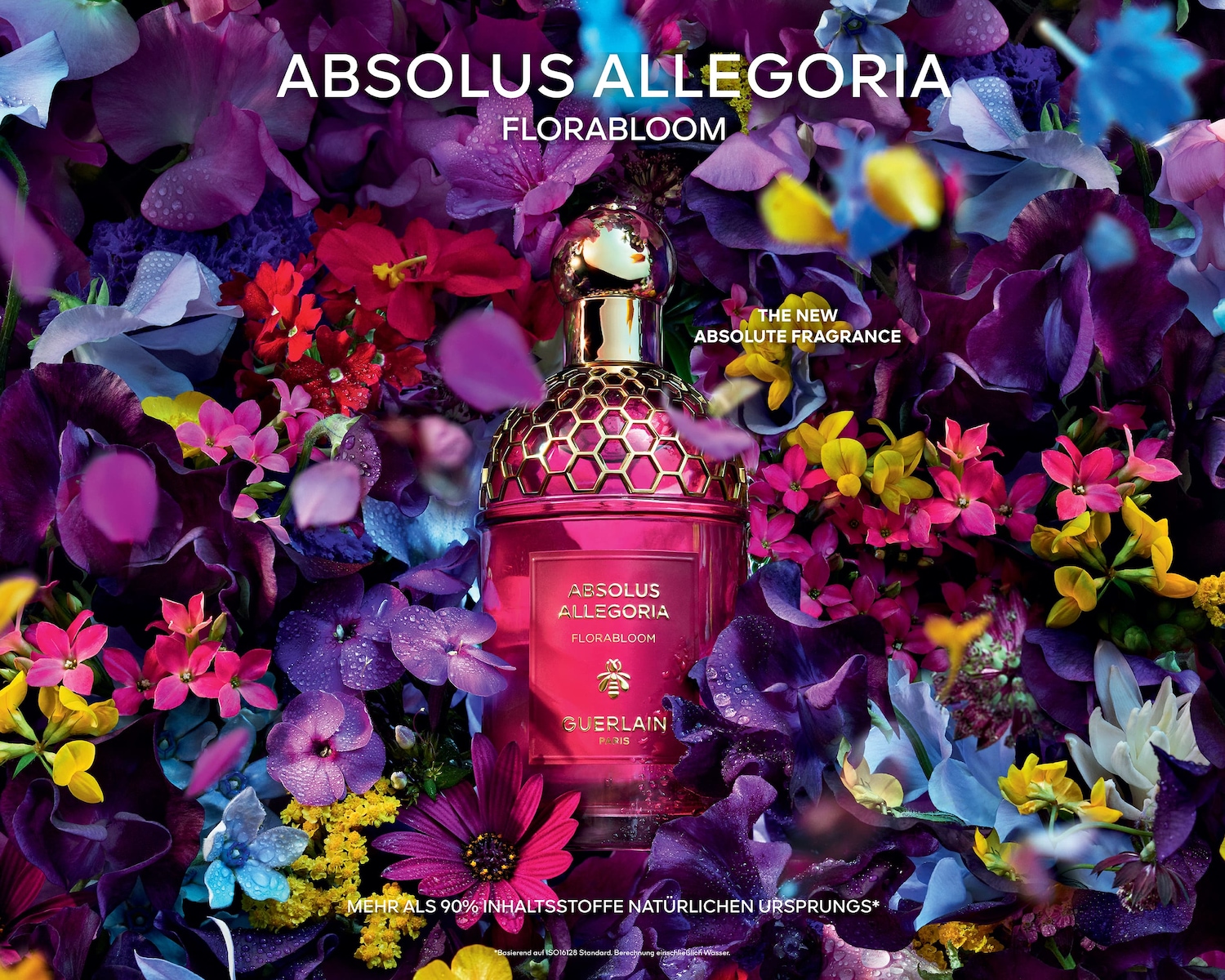 Entdecke Absolus Allegoria Florabloom, den neuen absoluten Duft von Guerlain Paris, mit über 90% natürlichen Inhaltsstoffen.
