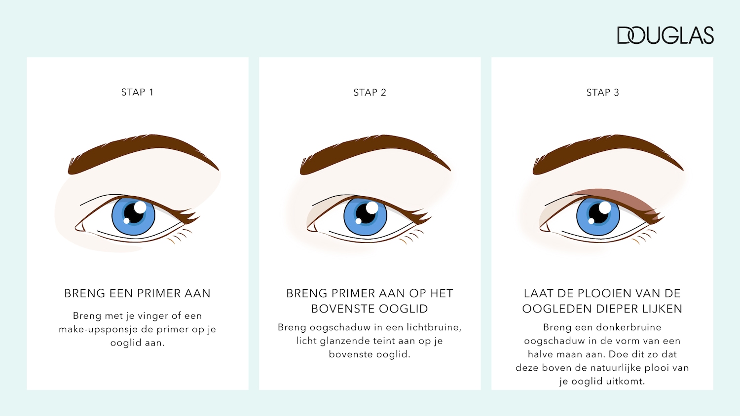 Stap 1: Breng een primer aan op het ooglid met je vinger of een make-upsponsje.