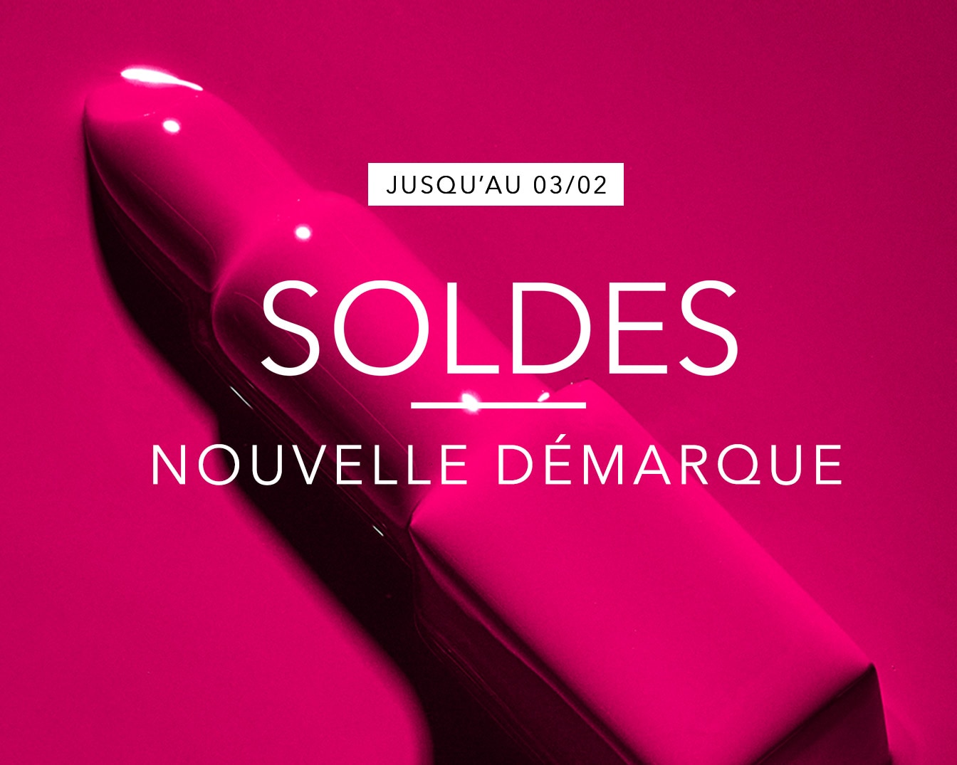 Découvrez nos soldes exceptionnels jusqu'au 03/02 sur une sélection de produits de beauté, profitez de réductions incroyables sur vos marques préférées.