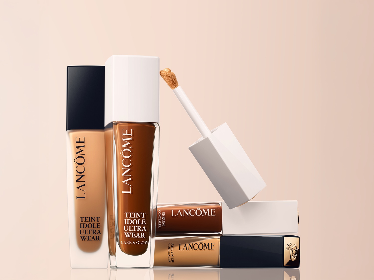 Ontdek Lancôme Teint Idole Ultra Wear foundation en concealer, voor een perfecte teint met een natuurlijke glow.