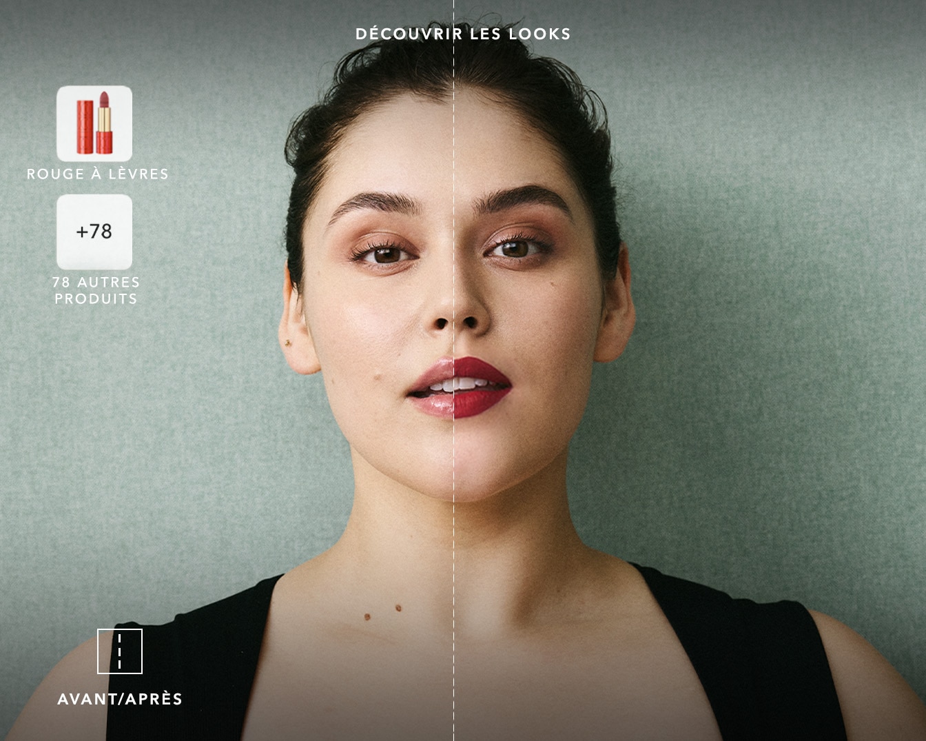 Découvrez les looks avec ce rouge à lèvres rouge vif, présenté dans un emballage doré élégant, et explorez +78 autres produits pour compléter votre transformation beauté.