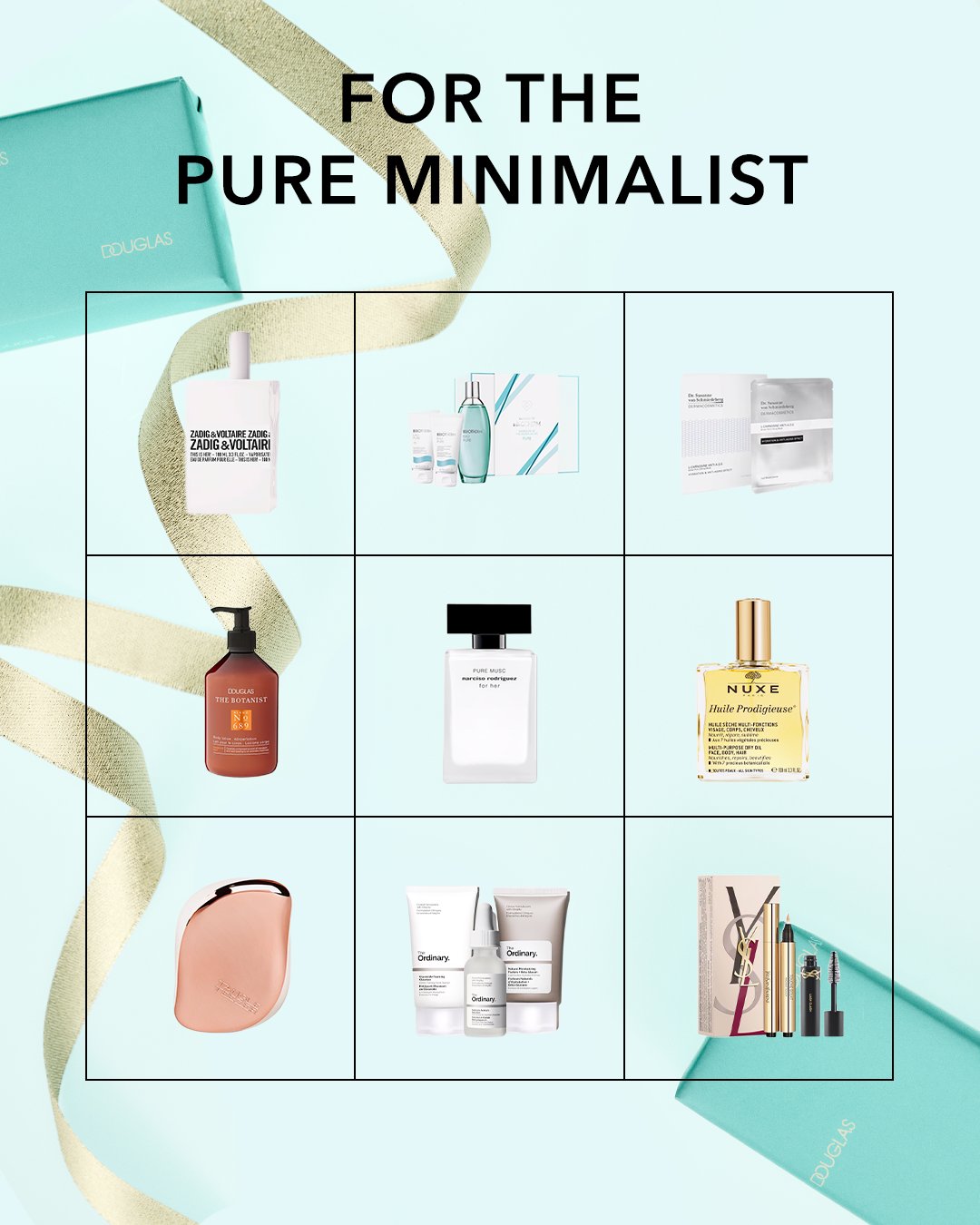 Entdecke eine kuratierte Auswahl an Beauty-Essentials für den puren Minimalisten, von Hautpflege bis hin zu Düften.