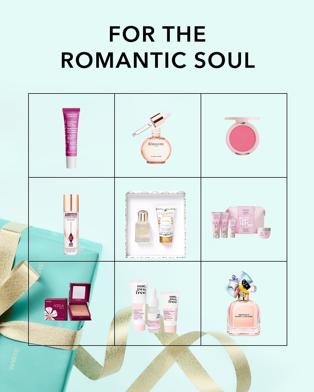 Entdecke eine kuratierte Auswahl an Beauty-Produkten für die romantische Seele, von Hautpflege bis hin zu Düften.