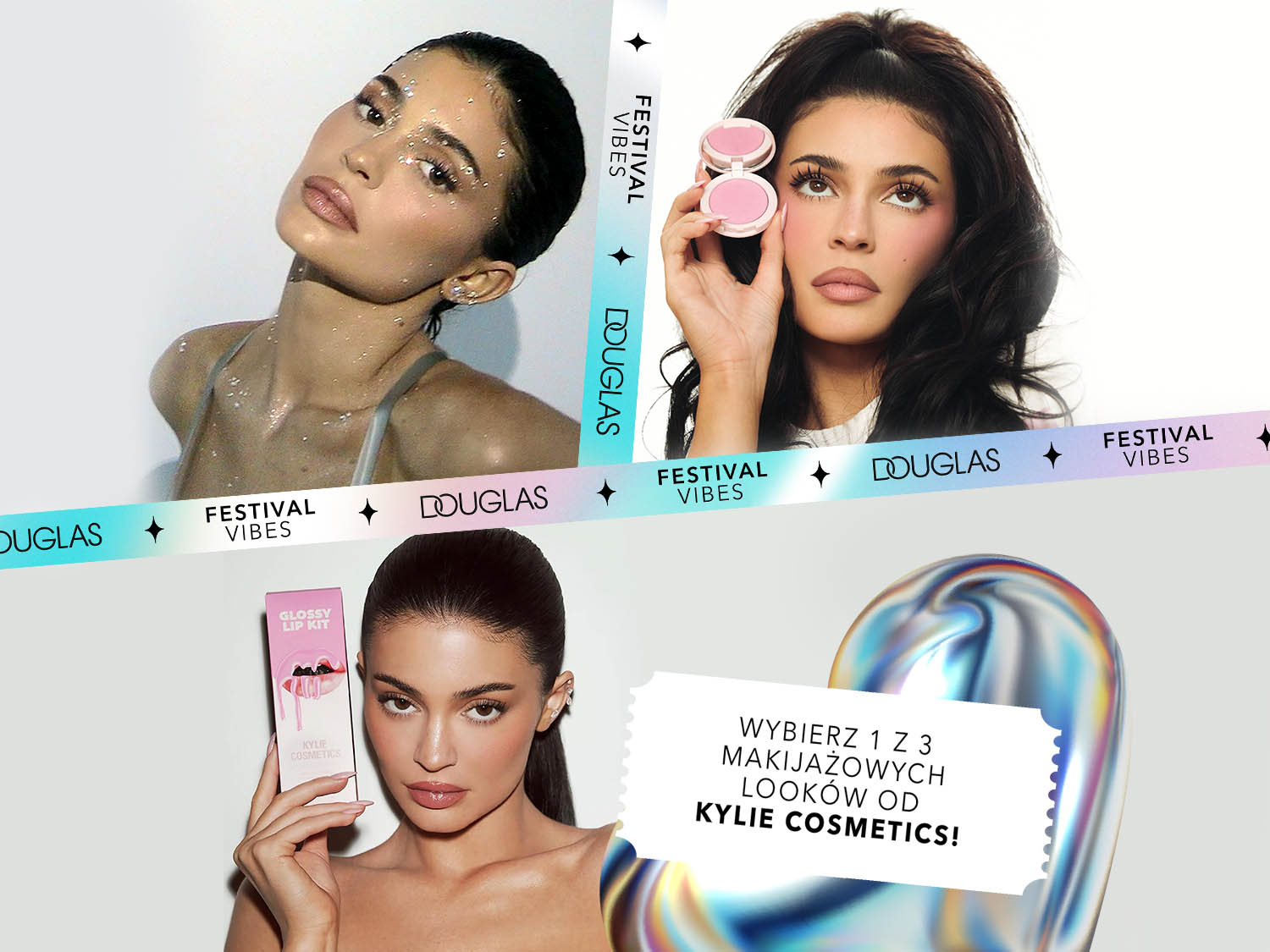 Brunetka nakłada błyszczyk na usta, a obok niej widnieje napis: Wybierz 1 z 2 makijażowych looków od MAC Cosmetics!