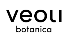 Logo Veoli Botanica w kolorze czarnym na białym tle.