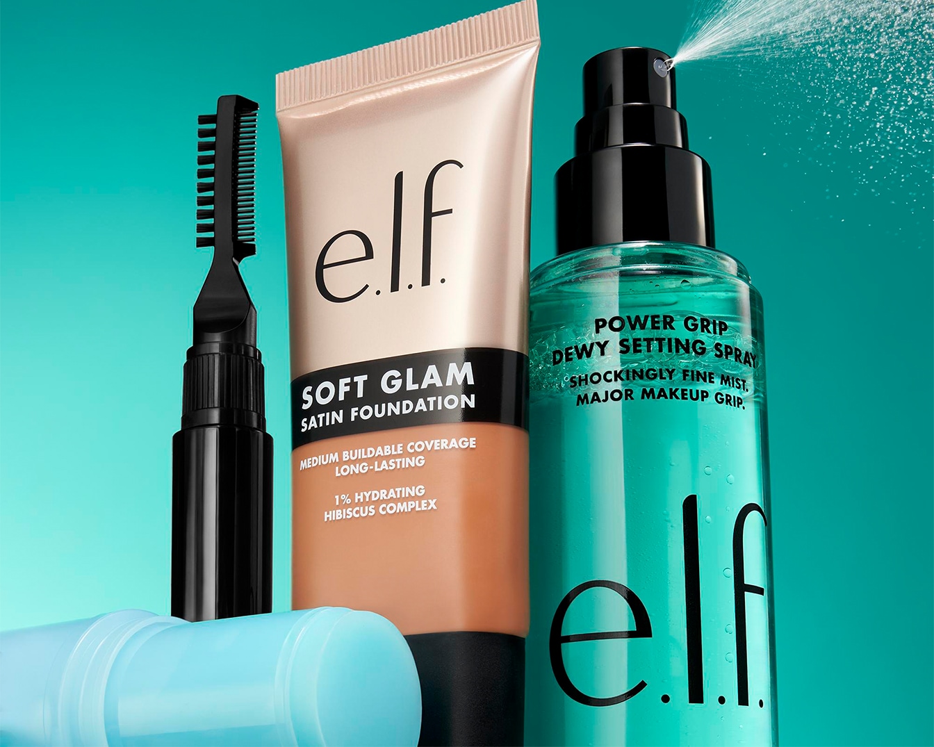 Ontdek de e.l.f. Soft Glam Satin Foundation voor een medium opbouwbare dekking en langdurige hydratatie, verrijkt met 1% hydraterend hibiscuscomplex.