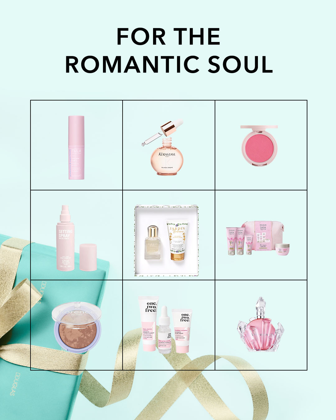 Scopri una selezione di prodotti di bellezza per l'anima romantica, tra cui Tula, Kérastase e altri marchi esclusivi.