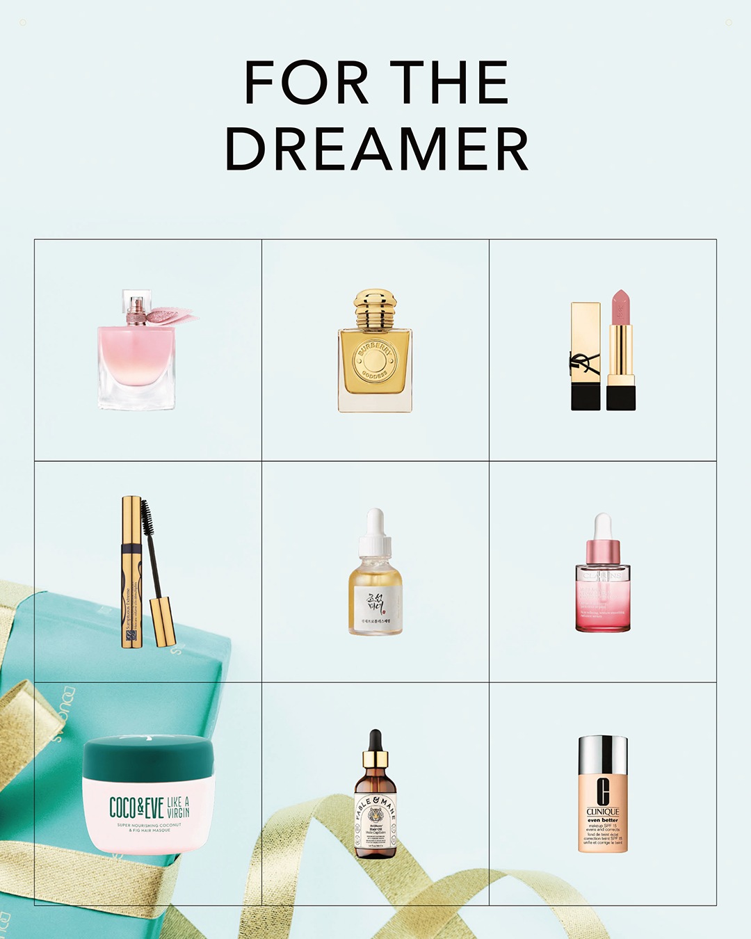 Ontdek een selectie van schoonheidsproducten voor de dromer, van parfums tot huidverzorging.