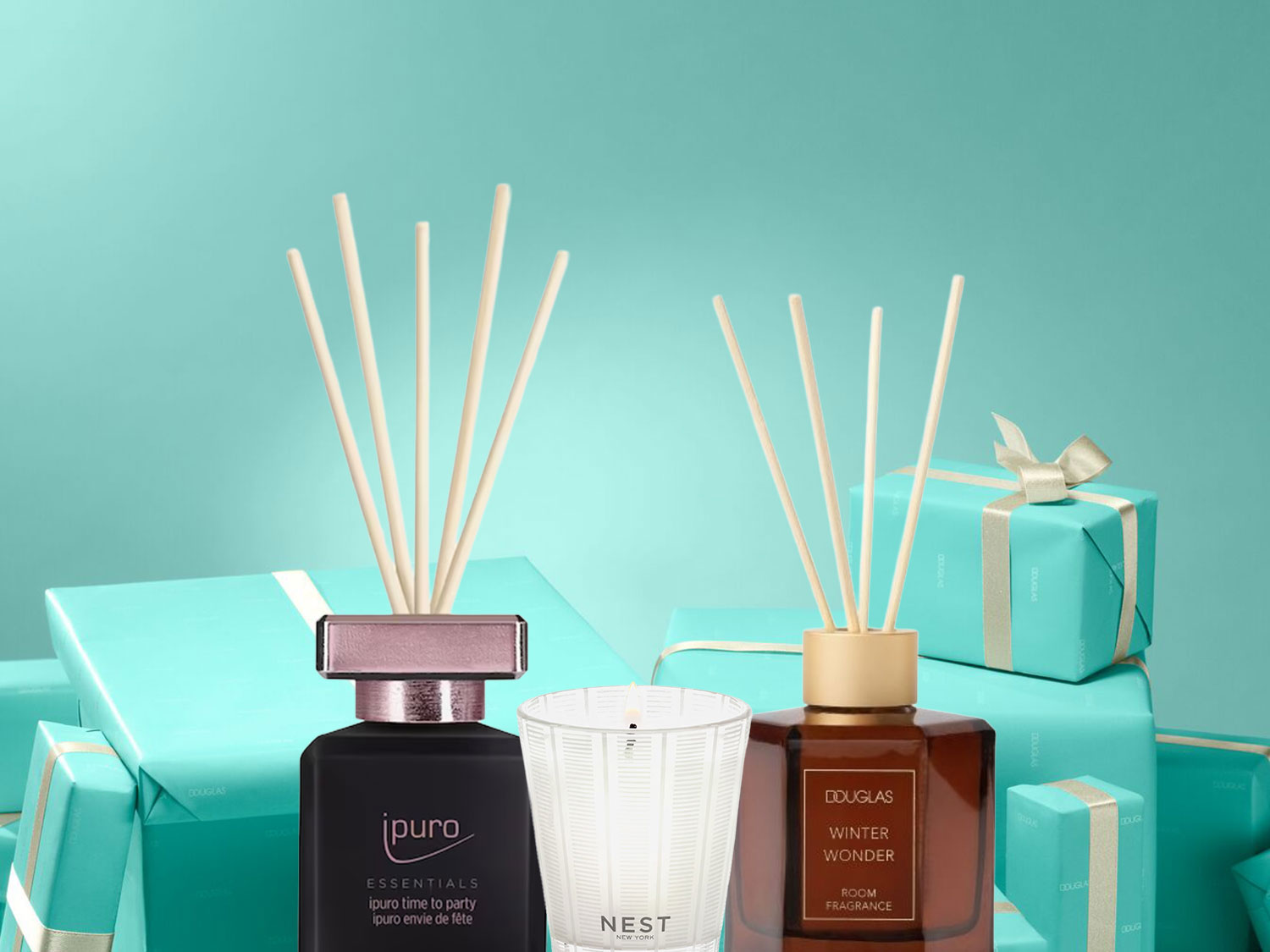 Entdecken Sie die Duftkollektion von Douglas, darunter ipuro Essentials und Nest New York, um Ihr Zuhause in eine Wohlfühloase zu verwandeln.