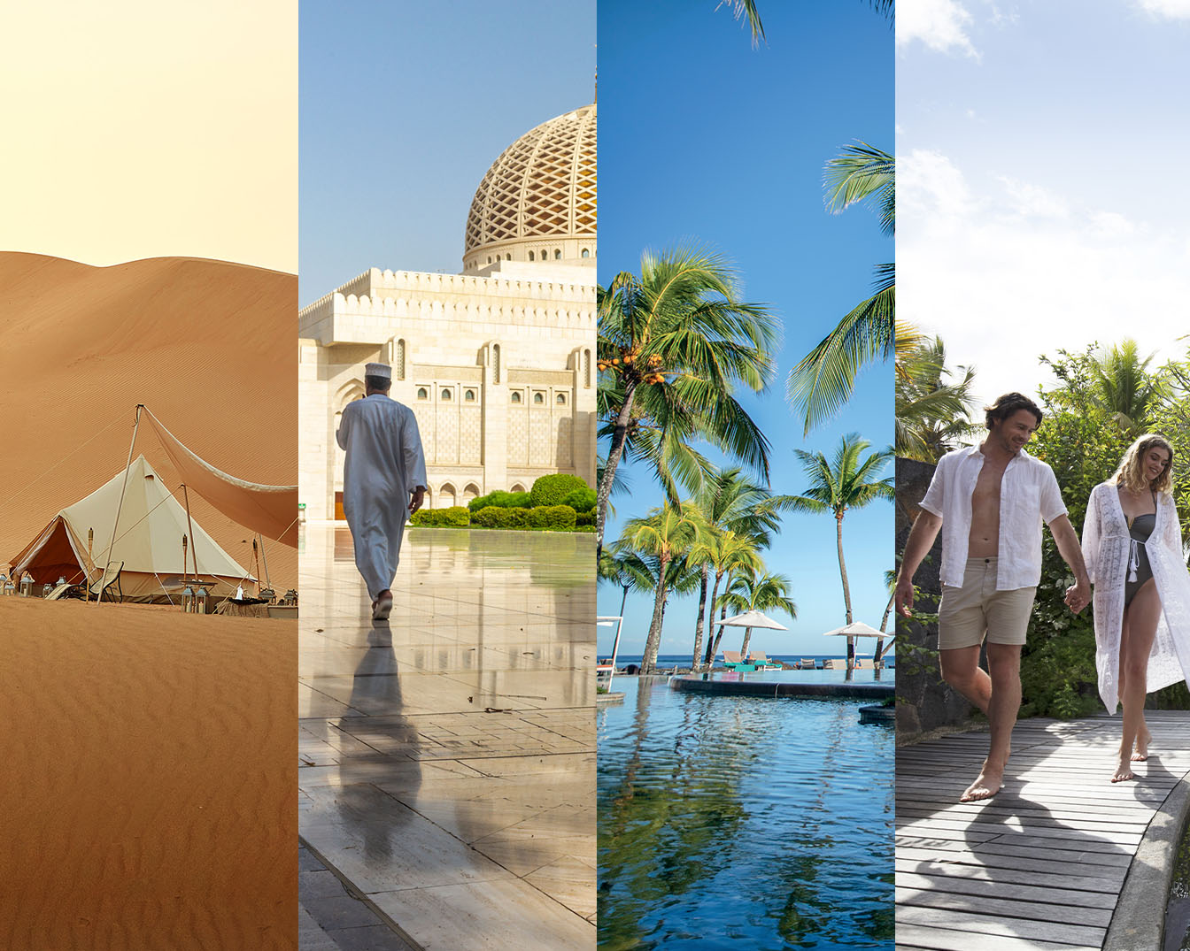 Immagina di soggiornare in una tenda di lusso tra le dune dorate del deserto.