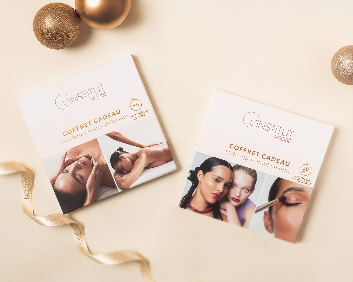 Découvrez le Coffret Cadeau Mon Rituel Source de Beauté de L'Institut Nocibé, offrant 1 heure de soin visage et corps pour une expérience relaxante.