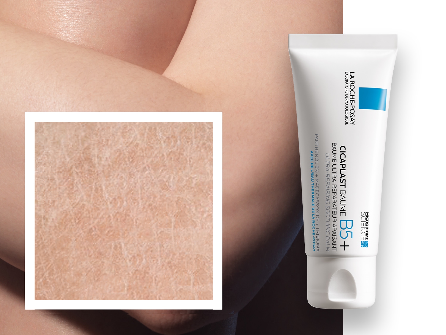 Ecco il balsamo lenitivo ultra riparatore Cicaplast Baume B5+ di La Roche-Posay, ideale per lenire e riparare la pelle secca.