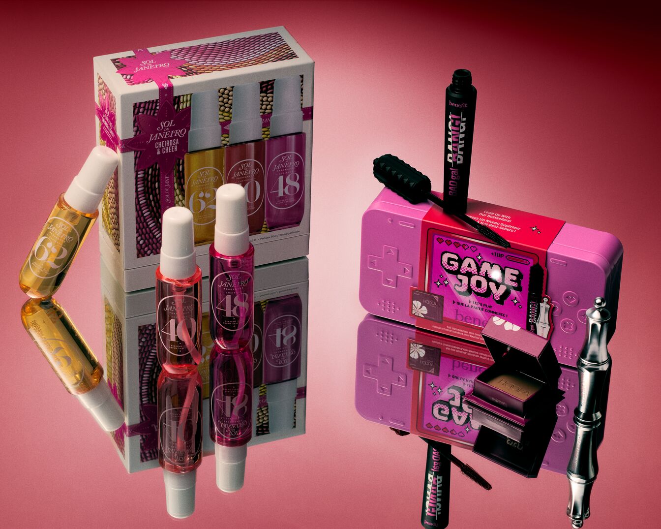 Entdecke das Sol de Janeiro Cheirosa & Cheer Set mit drei köstlichen Düften und das Benefit Game Joy Set für einen spielerischen Beauty-Look.