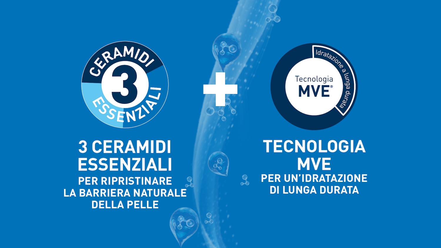 La formula contiene 3 ceramidi essenziali per ripristinare la barriera naturale della pelle, combinati con la tecnologia MVE per un'idratazione a lunga durata.