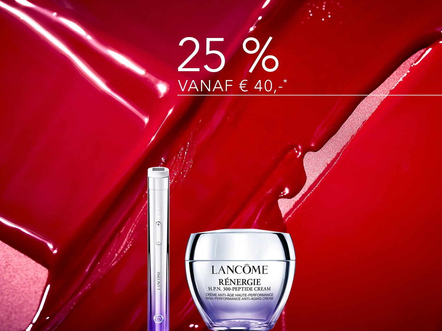 Ontdek de Lancôme Rénergie H.P.N. 300-Peptide Cream, een hoogwaardige anti-verouderingscrème, nu met 25% korting vanaf € 40.