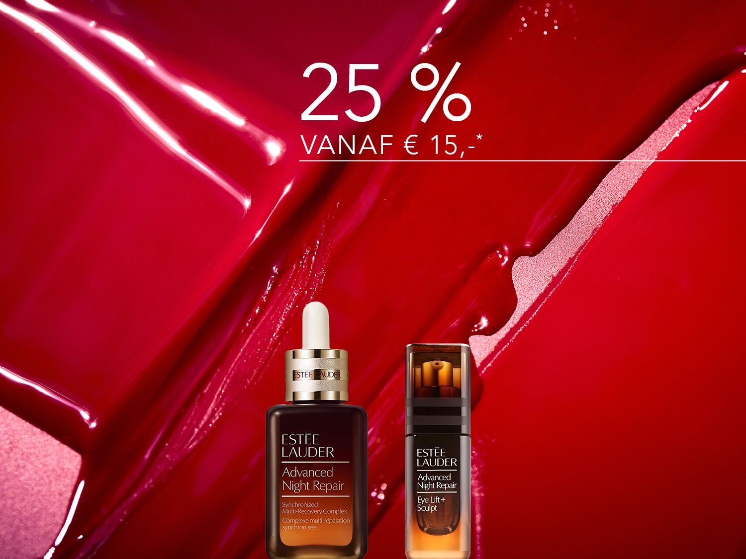 Ontdek de Estée Lauder Advanced Night Repair collectie met 25% korting vanaf €15. Verwen je huid met deze luxe producten voor een stralende teint.