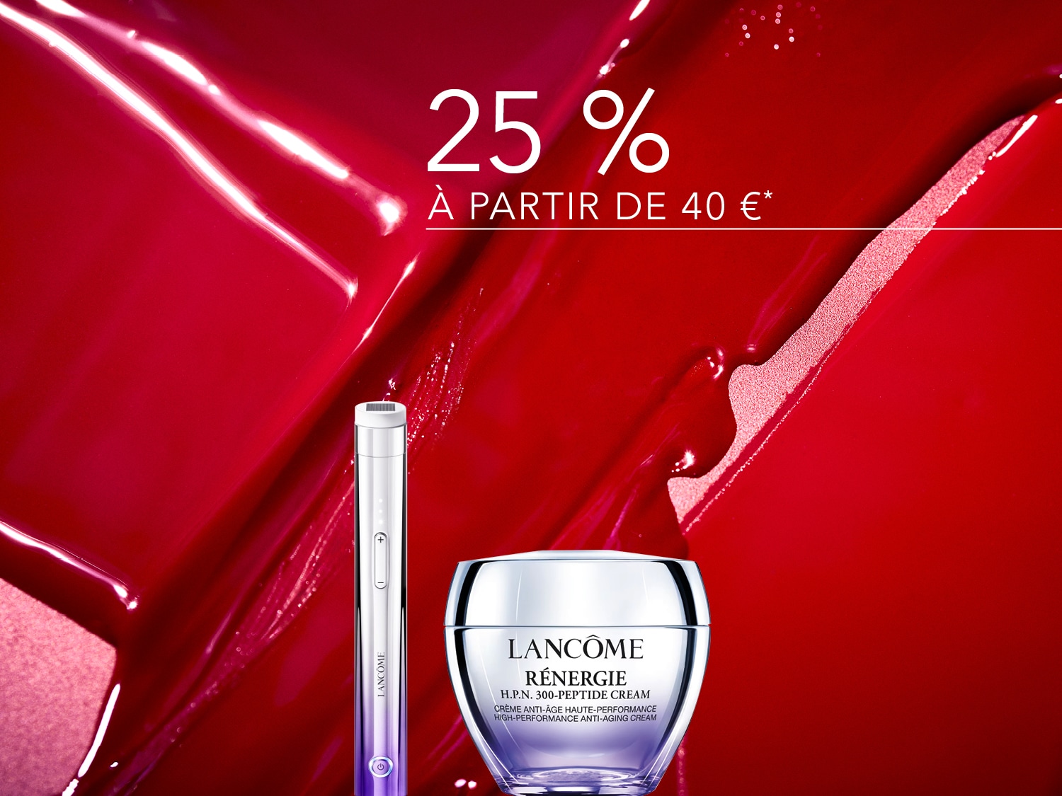 Découvrez la crème anti-âge haute performance Rénergie H.P.N. 300-Peptide de Lancôme, et profitez de 25% de réduction à partir de 40 €.