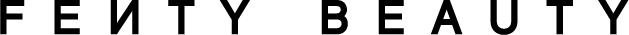 Le logo Fenty Beauty en noir sur fond blanc.