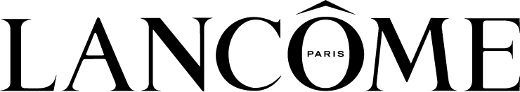 Schwarzes Lancôme Paris Logo mit dem Schriftzug in Großbuchstaben.