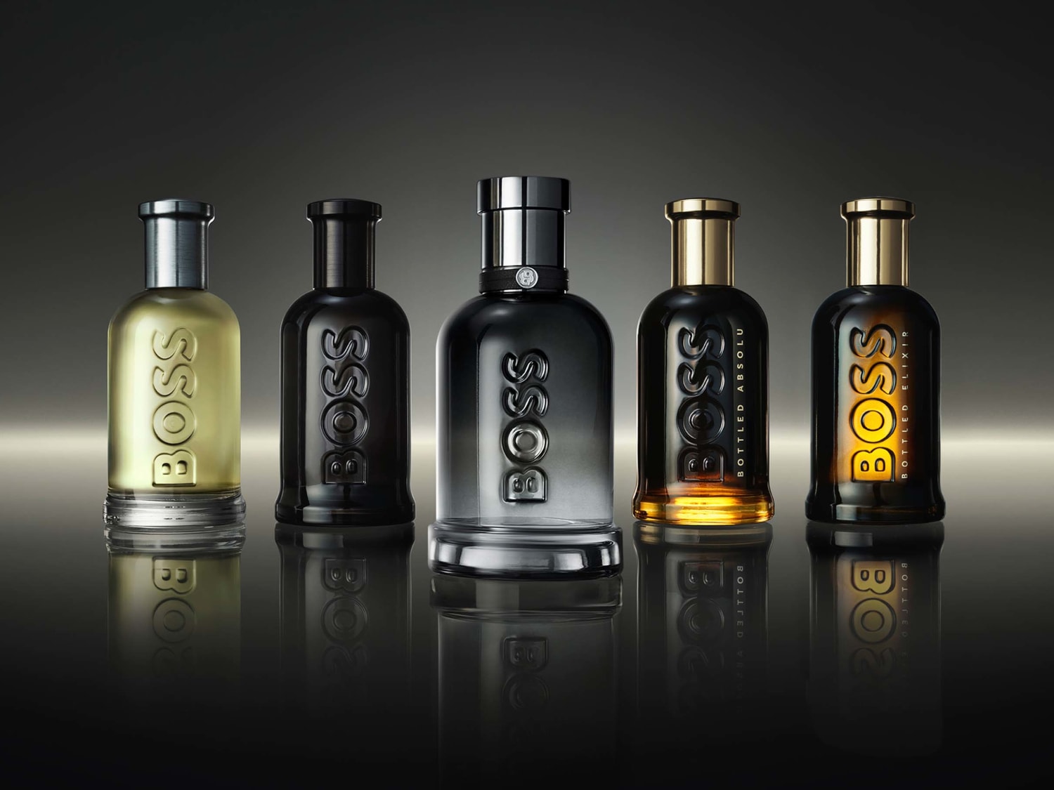 Elegancka kolekcja wód toaletowych BOSS Bottled w różnych wariantach kolorystycznych, od klasycznych po nowoczesne, idealna dla każdego mężczyzny.