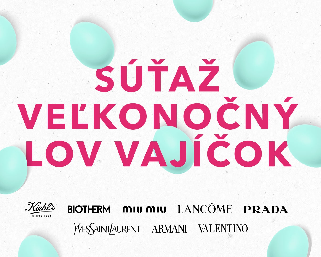 Enter the Easter egg hunt competition featuring brands like Kiehl's, Biotherm, and Lancôme for a chance to win exciting prizes.