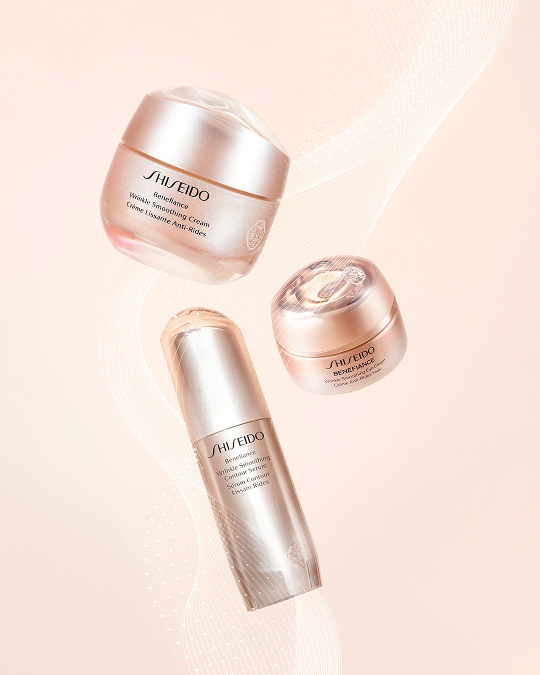 Descubre Shiseido Benefiance, la crema antiarrugas que alisa y contornea tu piel, con un sérum que reduce visiblemente las líneas de expresión.
