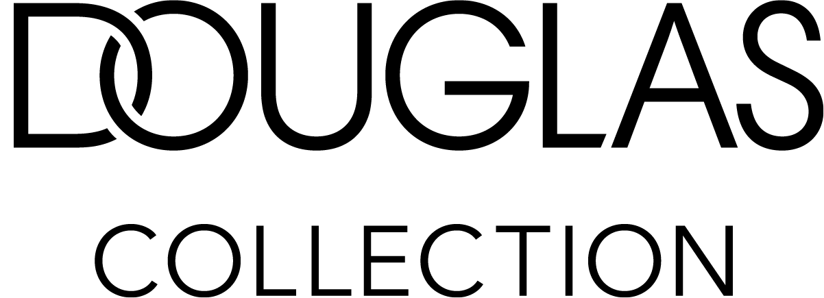 Schwarzes Douglas Collection Logo, das die Eleganz und Exklusivität der Marke hervorhebt.