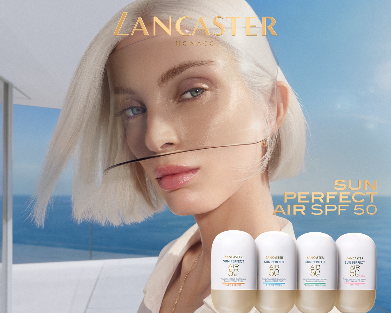 Découvrez Lancaster Monaco Sun Perfect Air SPF 50, un fluide invisible quotidien pour une protection solaire optimale et une peau éclatante.
