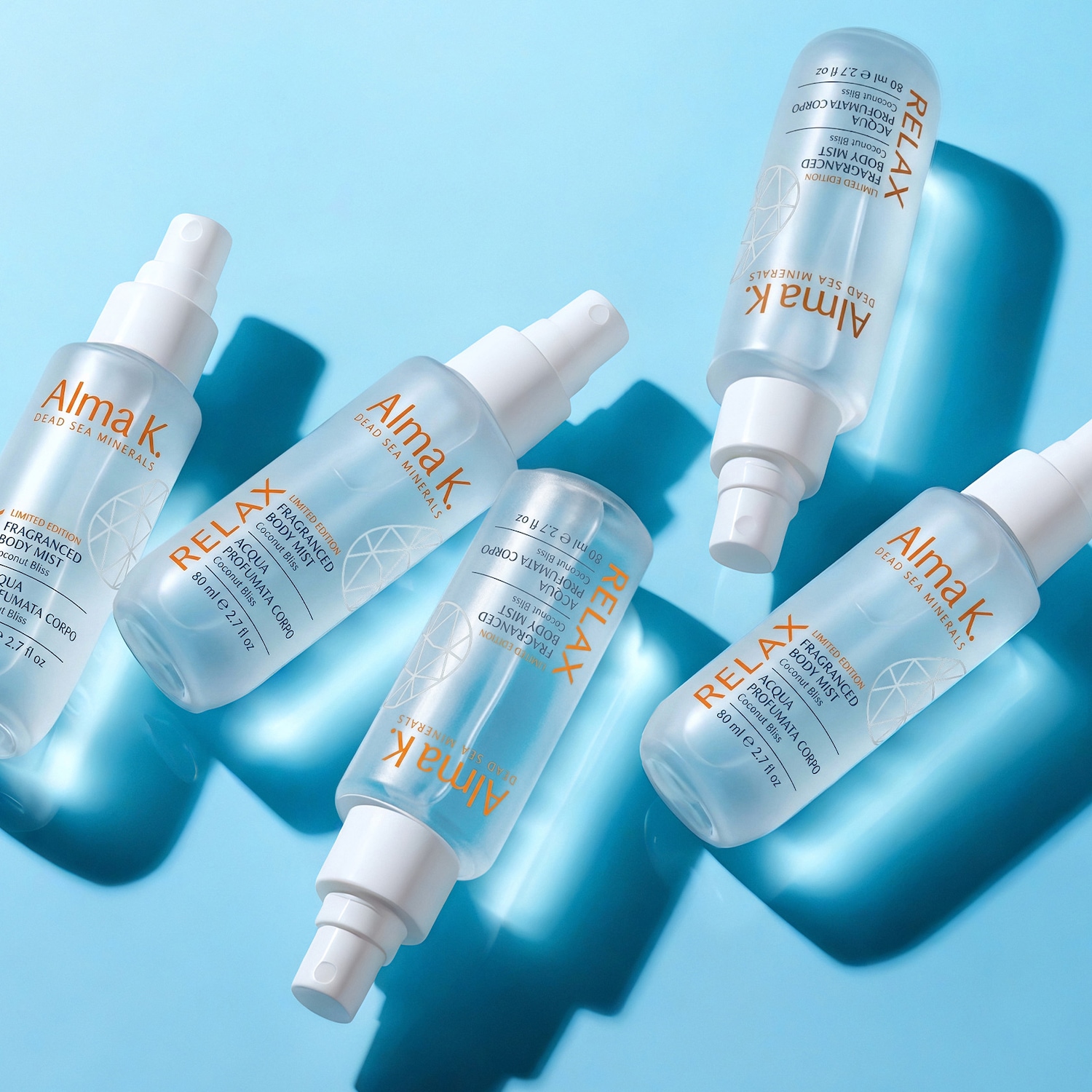 Scopri la freschezza di Alma K. Dead Sea Minerals con il body mist profumato al cocco, un'edizione limitata per un'esperienza sensoriale unica.