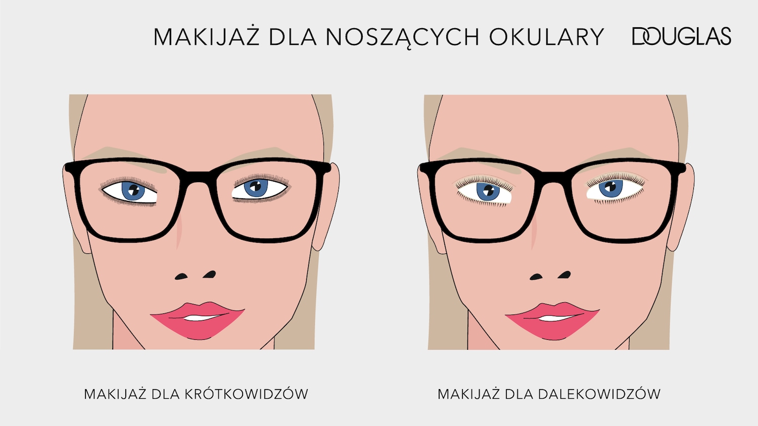 Osobom krótkowzrocznym pasuje inny makijaż oczu niż osobom dalekowzrocznym