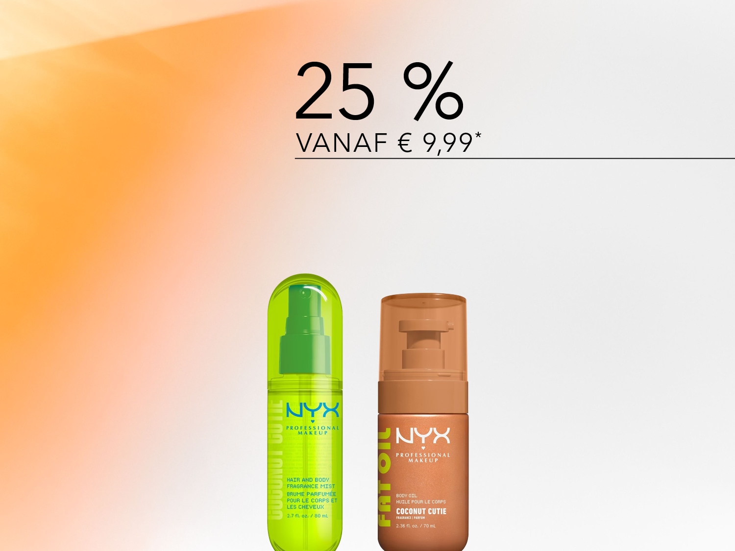 Ontdek de NYX Professional Makeup Hair and Body Fragrance Mist in een levendige groene fles, perfect voor een verfrissende geur van 80 ml.