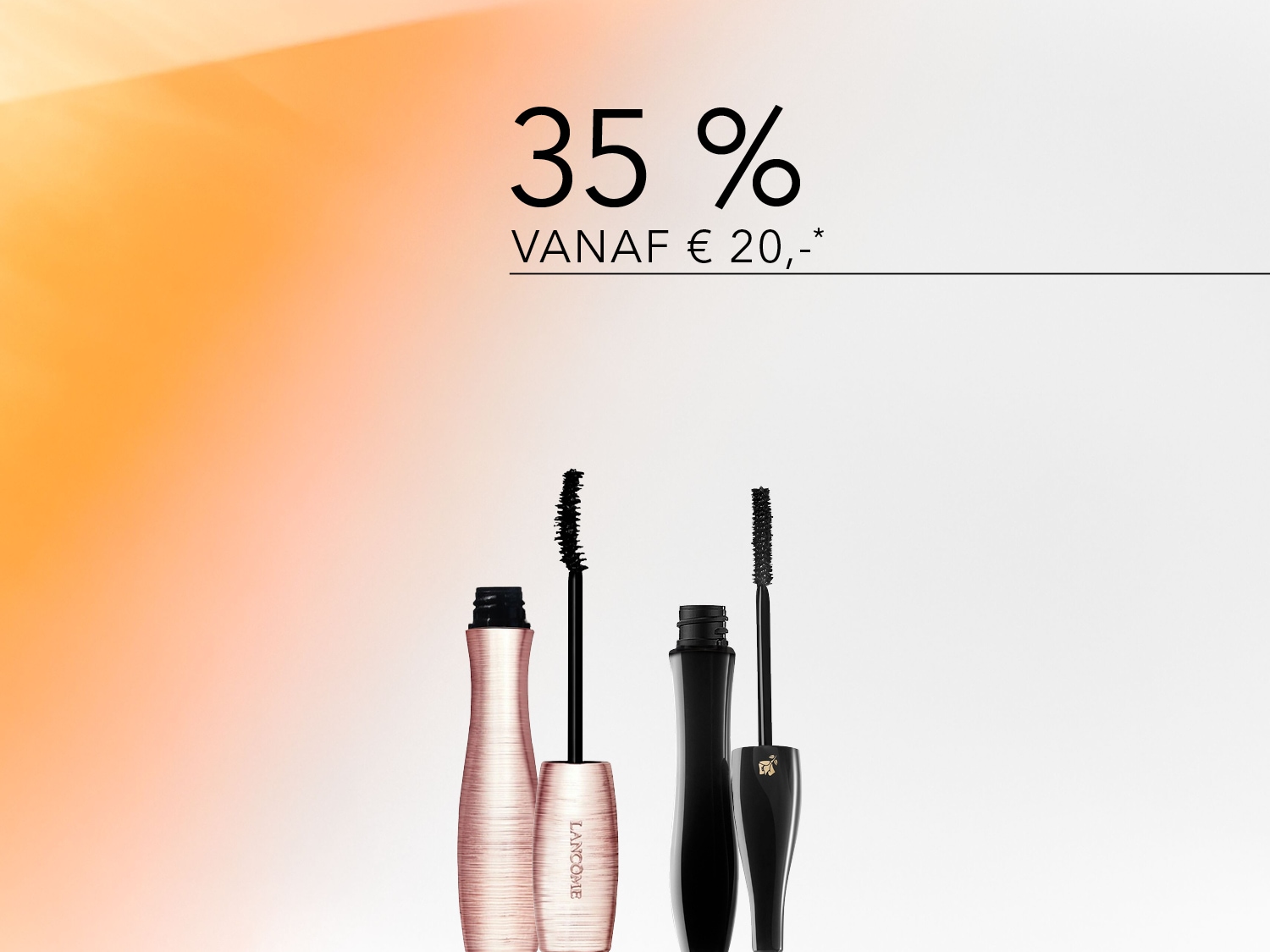 Ontdek de Lancôme mascara's, met 35% korting vanaf €20, en geef je wimpers een prachtige look.