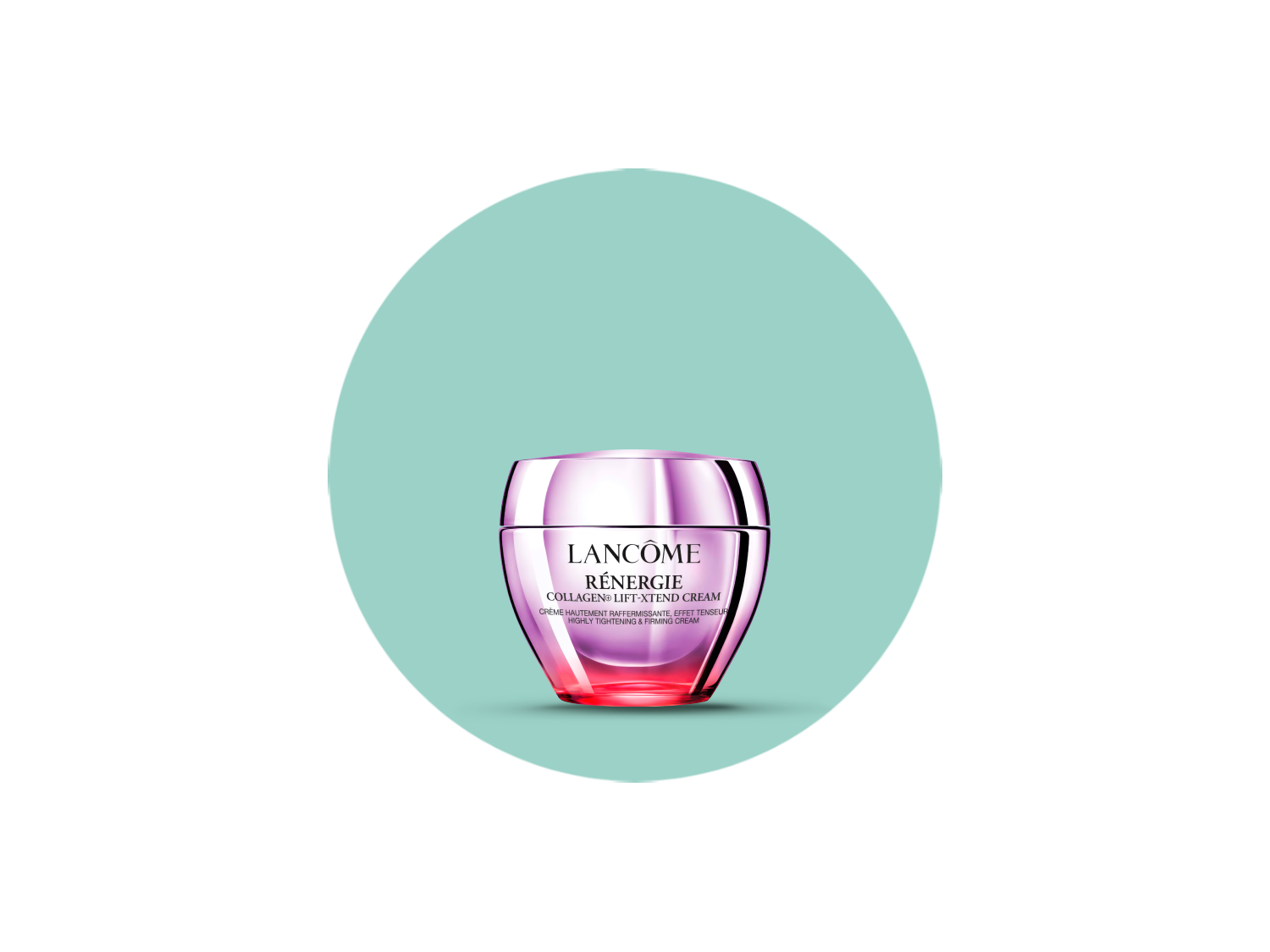 Krem Lancôme Rénergie Collagen Lift-Xtended w eleganckim, różowym słoiczku z fioletową nakrętką, to intensywnie ujędrniający krem do twarzy.