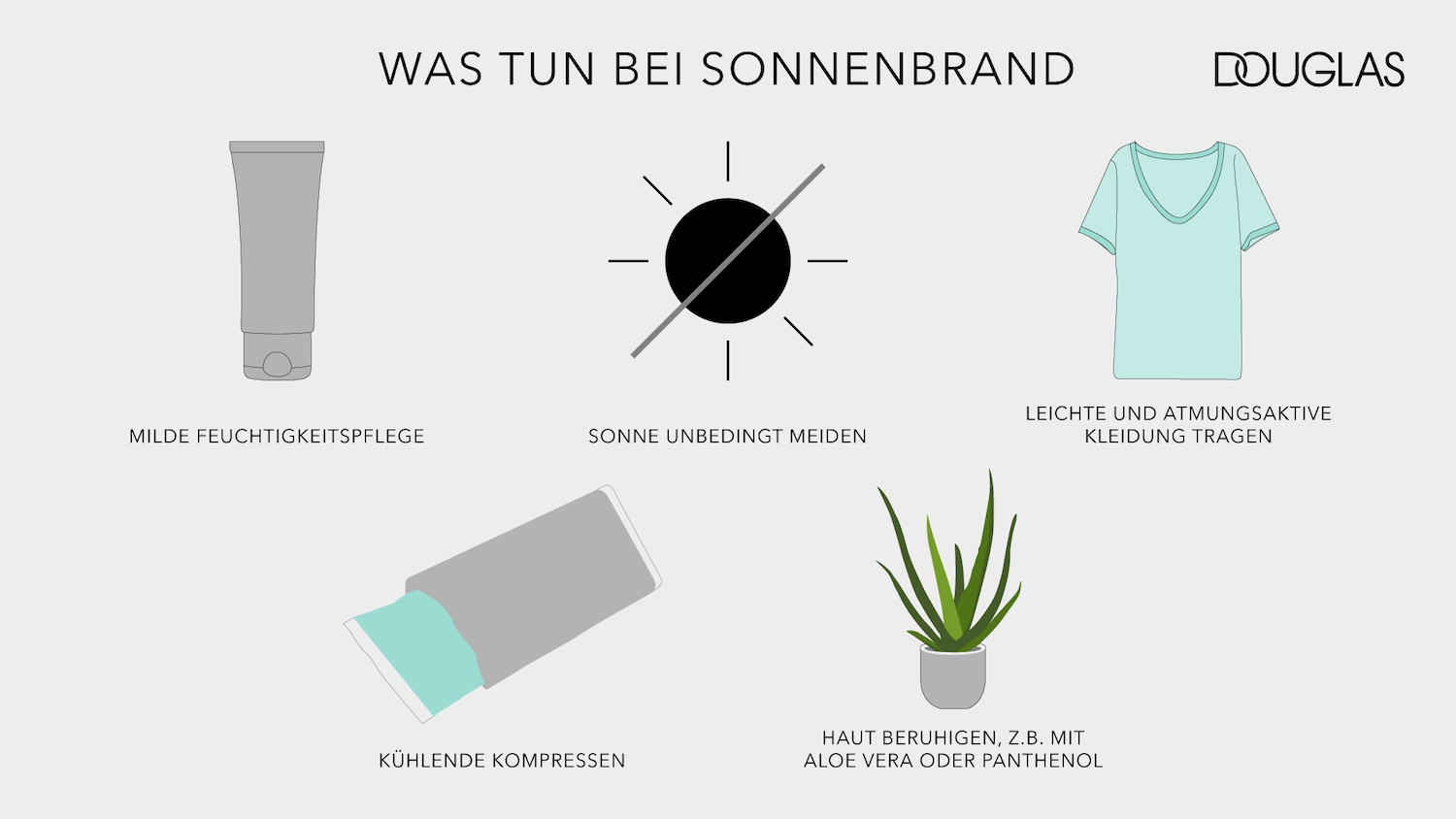 Ways to treat sunburn: Use mild moisturizer, avoid the sun, wear light and breathable clothing, apply cooling compresses, and soothe skin with aloe vera or panthenol.
