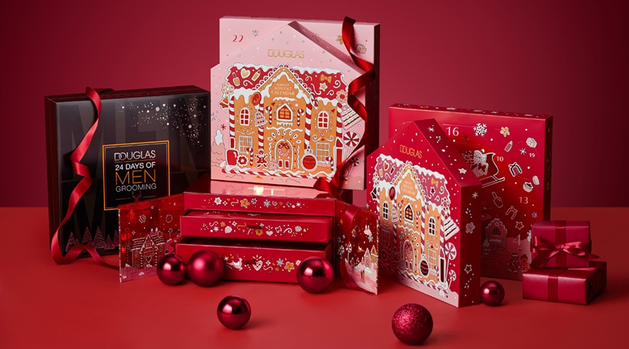 Beauty Kosmetik Advent Calendar Cube Douglas MakeUp Adventskalender 2018 Limited Red 