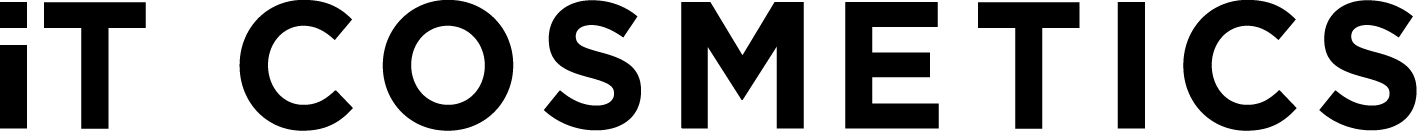 Schwarzer Text "IT COSMETICS" auf weißem Hintergrund, der eine Kosmetikmarke hervorhebt.