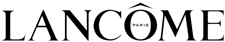 Schwarzes Lancôme Paris Logo mit dem Schriftzug in Großbuchstaben.