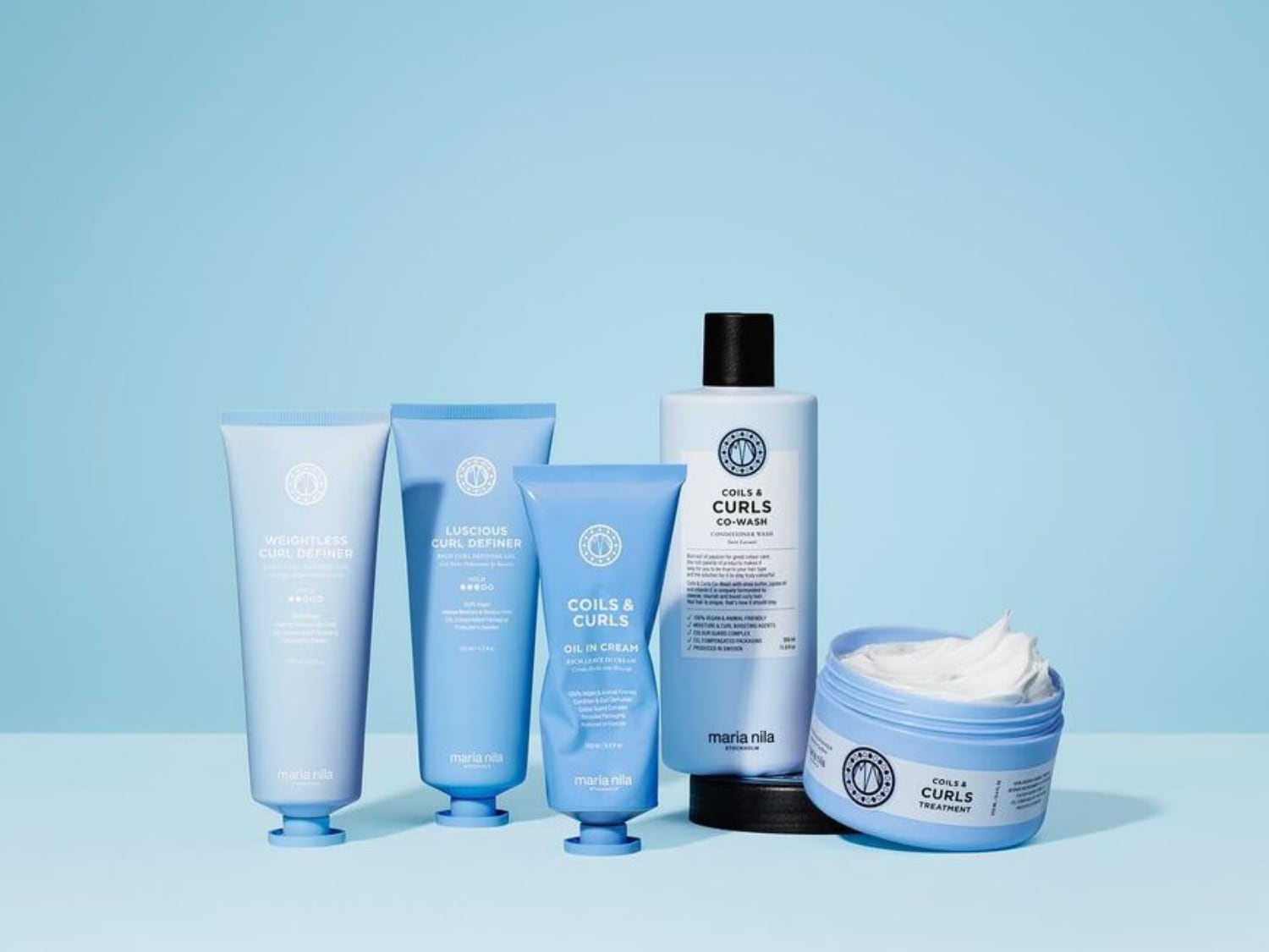 Entdecken Sie Maria Nilas Coils & Curls-Kollektion, die Locken mit Produkten wie Weightless Curl Definer und Luscious Curl Definer definiert und pflegt.