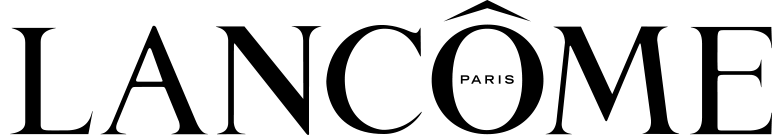 Schwarzes Lancôme Paris Logo mit dem Schriftzug in Großbuchstaben.
