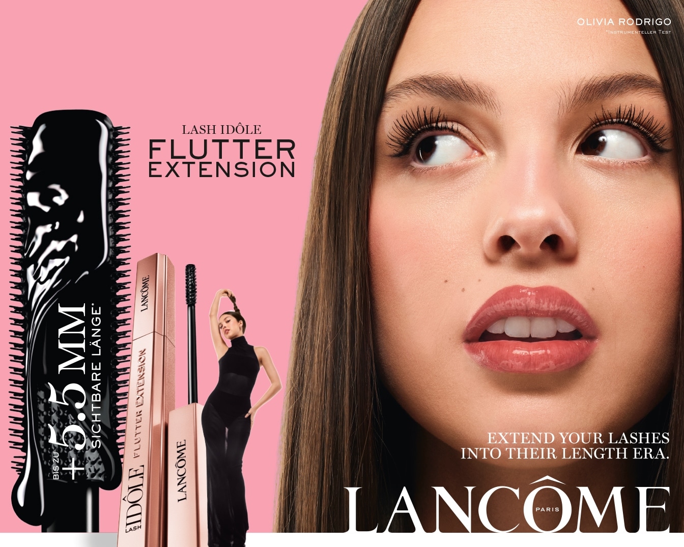 Lash Idôle Flutter Extension Mascara von Lancôme für bis zu +5,5 mm sichtbar längere Wimpern, jetzt erhältlich!